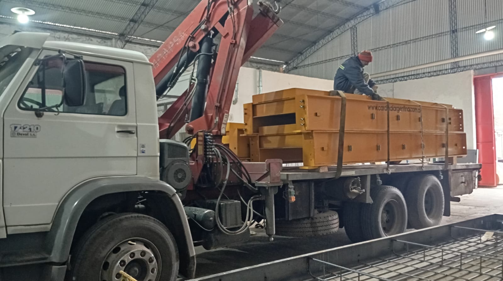 Balanzas ferroviarias — báscula sobre vía en planta