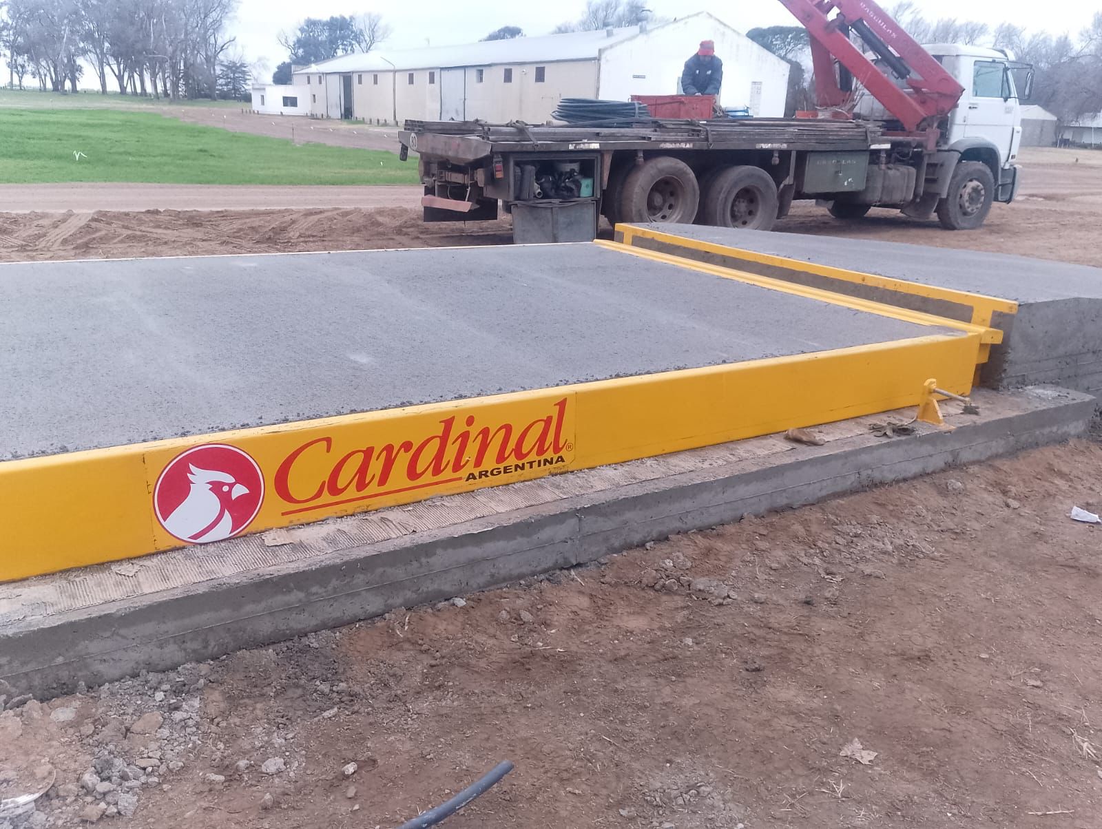 Obras civiles — construcción de plataforma de pesaje de alta capacidad